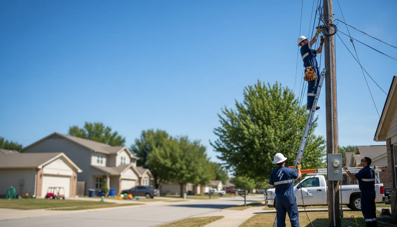 Residential electrician providing installation services in New Holland, SD